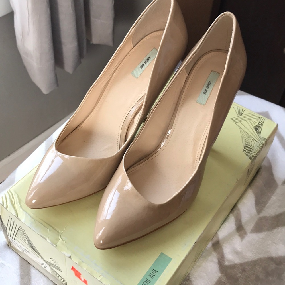 KIMCHI BLUE urban outfitters nude heels 8.5